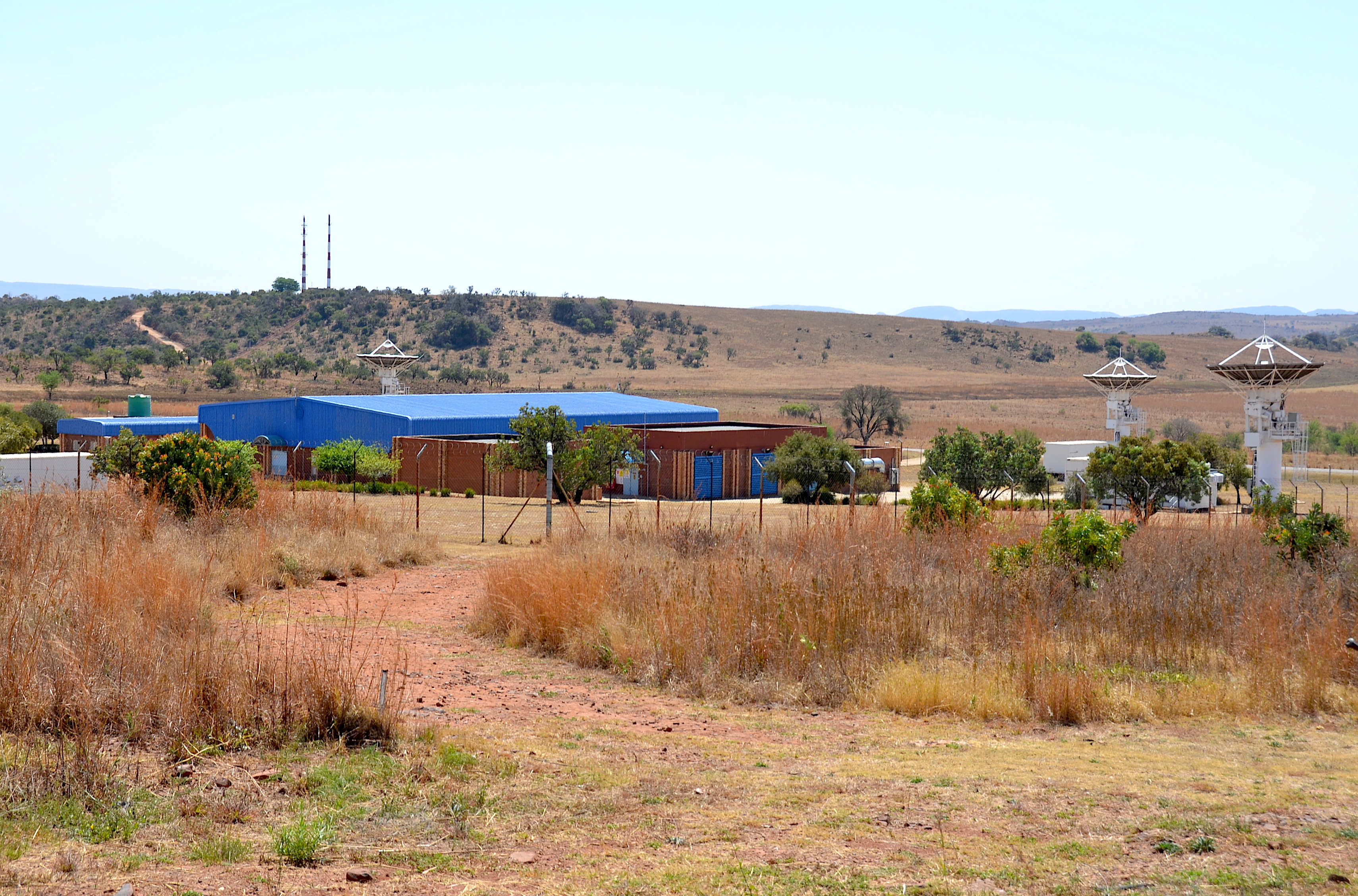 Station terrestre de télécommunications par satellite en Afrique du Sud